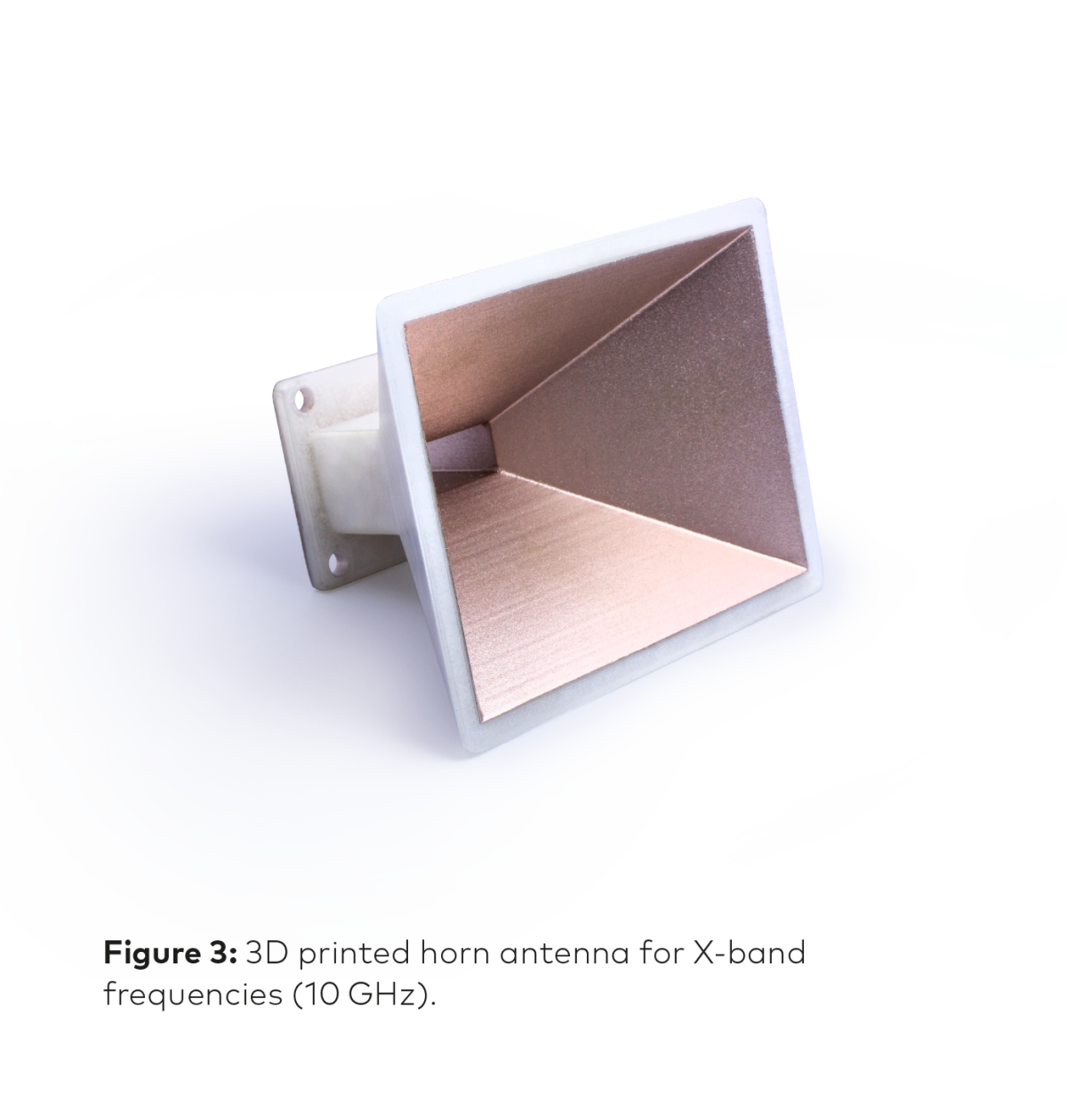 3d printed Horn Antenna for X-Band frequencies - ©PIDSO